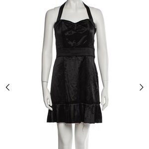 Marc Jacobs Black Satin Mini Dress